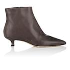 The Row Women's Coco Leather Ankle Boots-coal