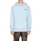 Palm Angels Men's Logo Cotton French Terry Hoodie-lt. Blue