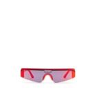 Balenciaga Women's Ski Rectangle Sunglasses - Red
