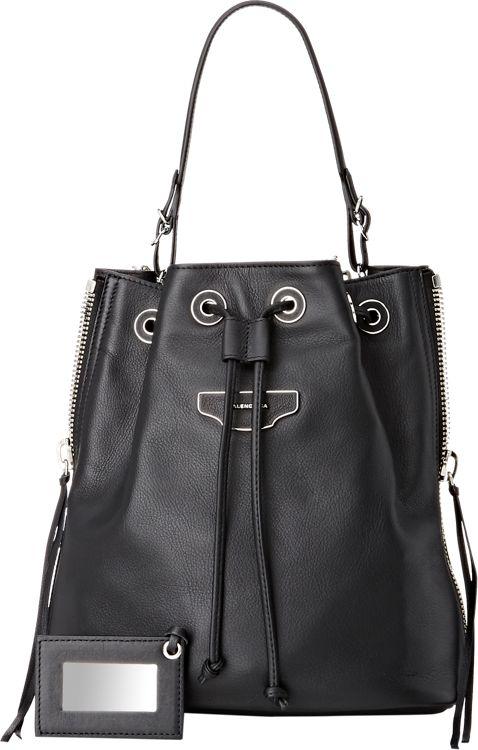 Balenciaga Papier Bucket Bag-colorless