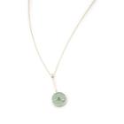 Retrouvai Women's Signature Compass Pendant Necklace - Green