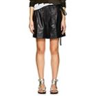 Helmut Lang Women's Leather High-rise Shorts-black