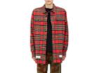 Off White Men's Frayed Checked Wool-cotton Shirt