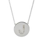 Jennifer Meyer Women's Initial Pendant Necklace-silver