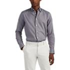 Brioni Men's Plaid Cotton Button-down Shirt - Purple Pat