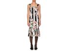 Dolce & Gabbana Women's Striped & Rose-print Stretch-silk Dress