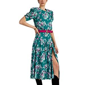 Re/done + The Attico Women's Floral Belted Midi-dress