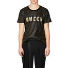 Gucci Men's Star- & Guccy-print Cotton T-shirt - Black