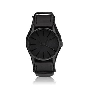 Nixon Men's Sentry Leather Watch - Black