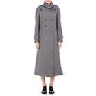 Regulation Yohji Yamamoto Women's Wool Felt Hooded Coat-grey