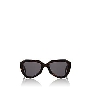 Cline Women's Geometric Sunglasses-dark Havana