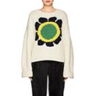 Opening Ceremony Women's Floral Intarsia-knit Sweater-ivorybone