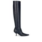 The Row Women's Bourgeoise Leather Knee Boots - Navy