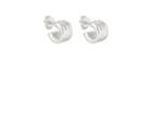 Agmes Women's Mini Triple Ridge Hoop Earrings