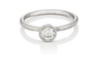 Tate Union Women's Round White Diamond Ring