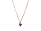 Lodagold Women's Sapphire Charm Necklace