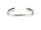Title Of Work Men's Sterling Silver & Rose Gold Thin Cuff