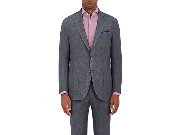 Isaia Men's Linen Two-button Sportcoat