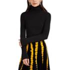 Proenza Schouler Women's Sica Rib-knit Silk-cashmere Turtleneck Sweater - Black