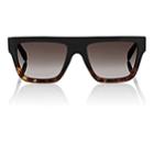 Cline Women's Rectangular Aviator Sunglasses-brown