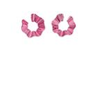 Gaviria Women's Small Ravioli Hoop Earrings-pink