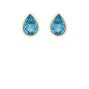 Brent Neale Women's Raindrop Small Stud Earrings-blue