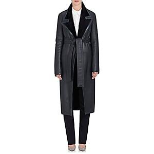 The Row Women's Cintry Shearling Duster Coat - Navy