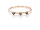 Lodagold Women's Blue Diamond Ring