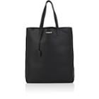Saint Laurent Men's Leather Shopping Tote Bag-black