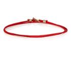 Luis Morais Men's Double-wrap Cord Bracelet-red