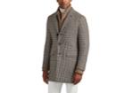 Isaia Men's Houndstooth Wool Peacoat