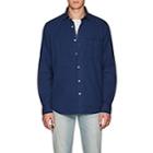 Hartford Men's Cotton Twill Shirt-blue