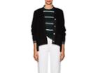 Sacai Women's Heart-embroidered-back Cotton Cardigan