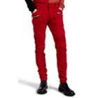 Balmain Men's Slim Biker Jeans - Red