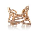 Dauphin Women's Serpentine Cuff Ring-gold