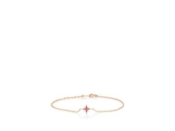 Lodagold Women's Starburst Charm Bracelet