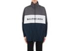Balenciaga Men's Colorblocked Cotton Oversized Track Jacket