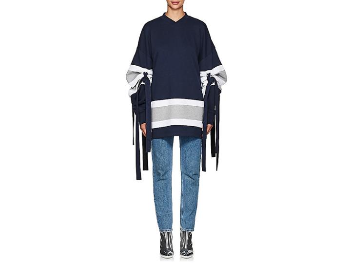 Y/project Women's Striped Cotton Sweatshirt