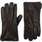 Barneys New York Men's Fur-lined Gloves-black