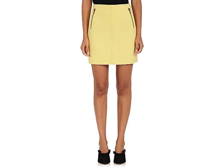Tomas Maier Women's Zip-pocket Wool-blend Miniskirt