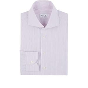 Cifonelli Men's Striped Cotton Poplin Shirt-pink
