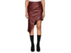 Ji Oh Women's Asymmetric Leather Skirt