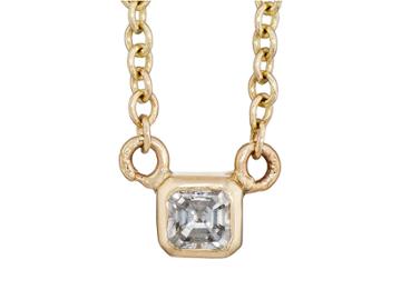 Grace Lee Women's Asscher-cut Diamond On Chain Necklace