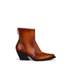 Givenchy Women's Leather Western Ankle Boots - Brown