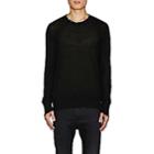 R13 Men's Distressed Cashmere Sweater-black
