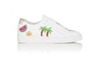 Here/now Women's Kamea Embroidered Leather Sneakers
