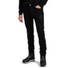 Givenchy Men's Flame-motif Distressed Skinny Jeans - Black