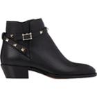 Valentino Garavani Women's Rockstud Ankle Boots-black