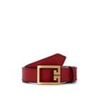Givenchy Women's Gv3 Leather Belt - Red