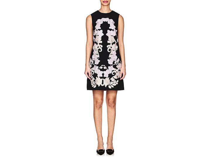 Dolce & Gabbana Women's Floral-embroidered Cady Shift Dress
